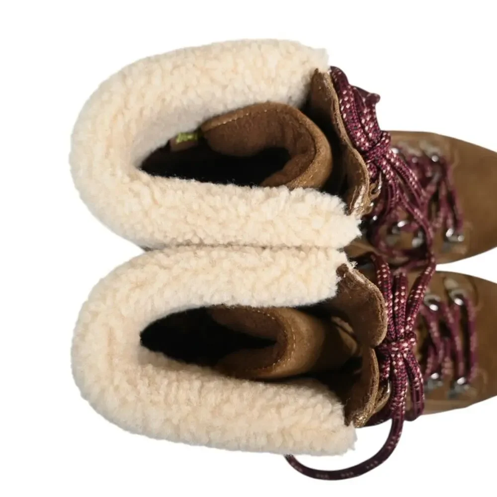 Sam Edelman Womens 8.5 Franc Suede Hiking Suede Boots in Toffee NEW